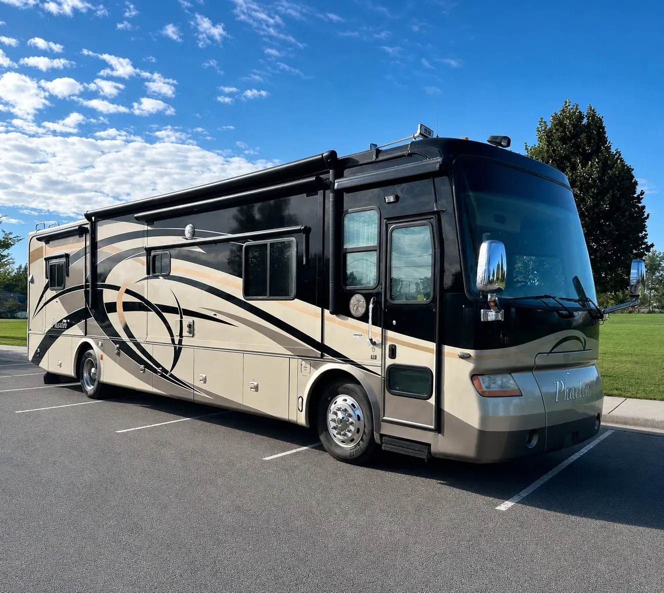 2007 Tiffin Phaeton Class A Diesel Pusher Mercedes Rebuilt Title