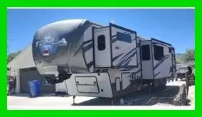 2015 EverGreenRV Tesla T3950 Fifth Wheel Toy Hauler 12ft Garage 1.5 Bath #595022