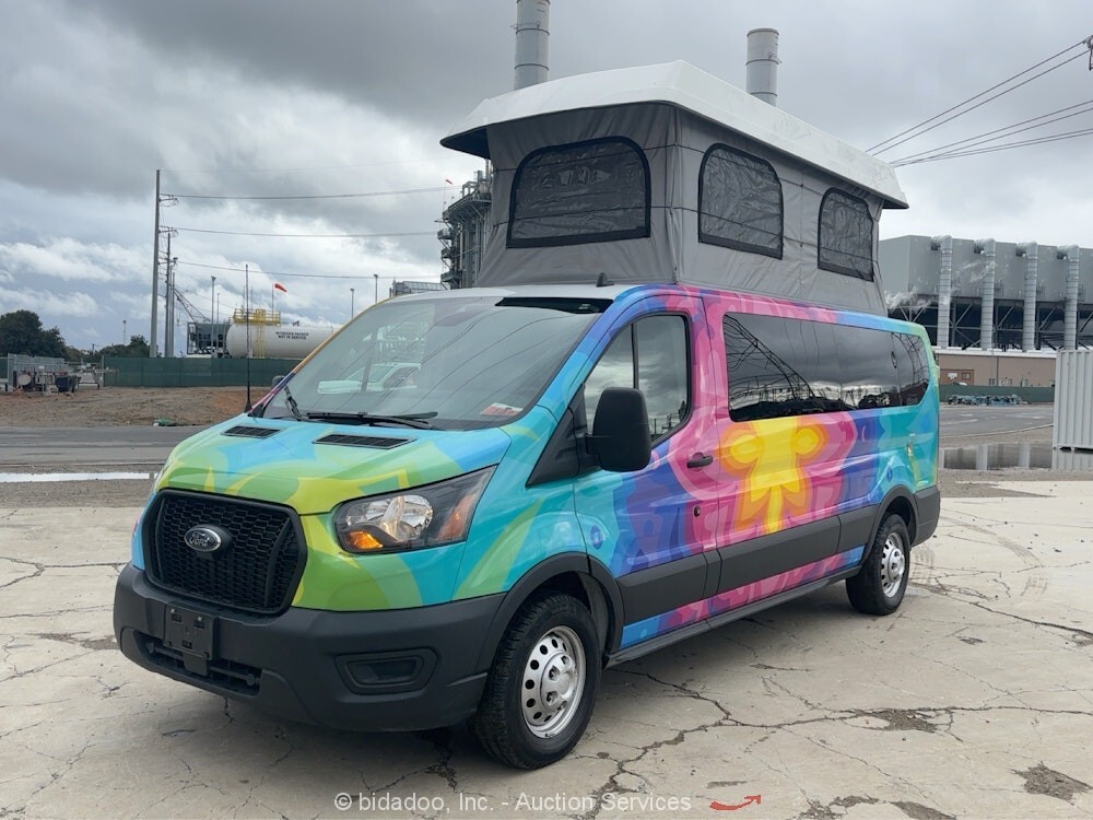 2023 Ford Transit Pop Up Camper Van RV Class B Motorhome Kitchenette bidadoo