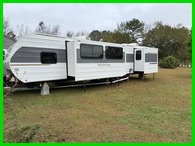 2025 Forest River Wildwood 36VBDS Travel Trailer 2 TV's Fireplace Stock #594126