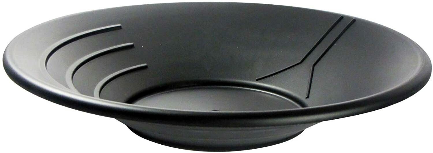 Gold Pan 36 cm 14 inch Black Plastic Gem Fossicking Panning Prospecting Detector