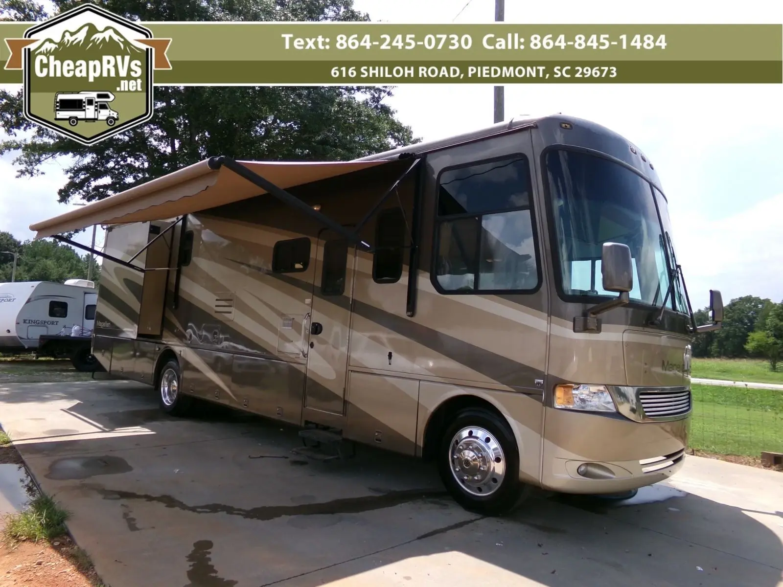 No Reserve Used Full Paint RV Motorhome 3 slides jacks newmar allegro winnebago