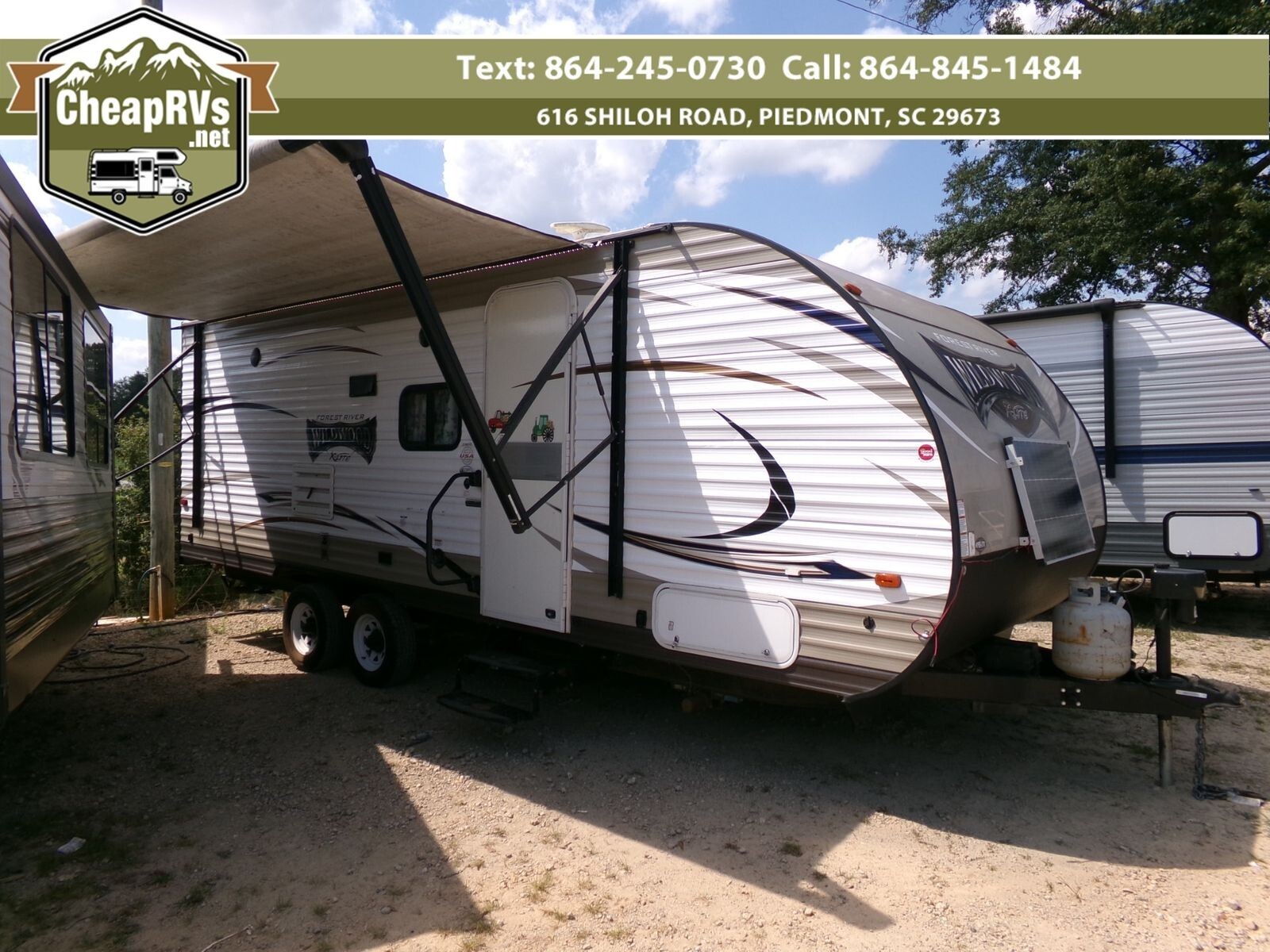 No Reserve Used small LITE camper RV trailer Bunks Slide Solar Cheap traded in @