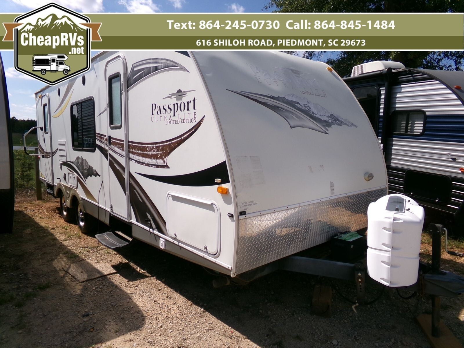 No Reserve Used small LITE camper Slide rear Bath cheap REPO RV trailer Wildwood