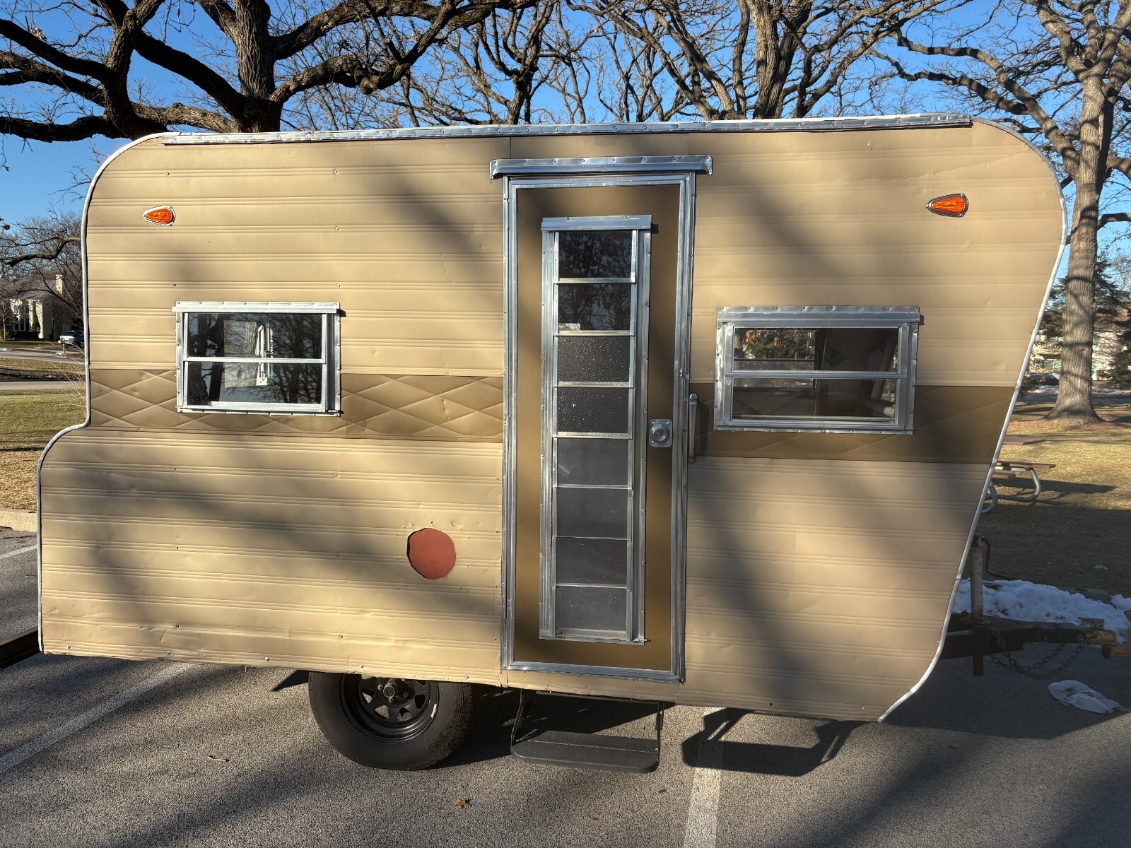 Vintage 1965 Micro Canned Ham Camper Travel Trailer DeCamp Easy Traveler De Camp
