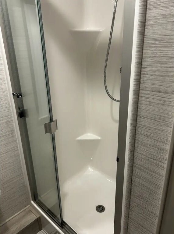 2024 Blue Grey White Black Forest River Berkshire XL Motorized Class A