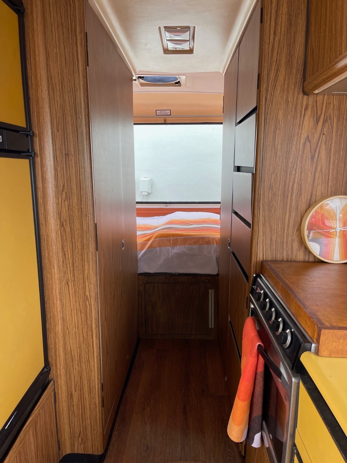 1977 beige GMC GMC motorhome 'Painted Desert Motorhome