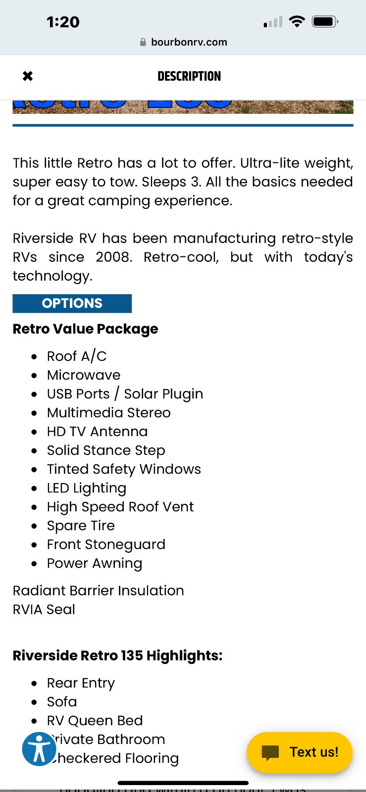 2022 Riverside Travel Trailer