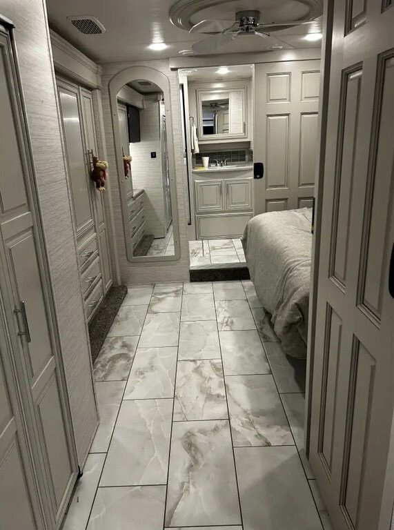 2024 Blue Grey White Black Forest River Berkshire XL Motorized Class A