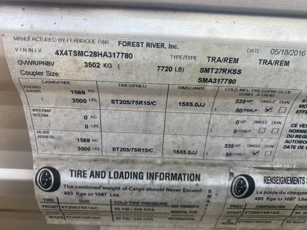 2017 Forest River Salem West Travel Trailer