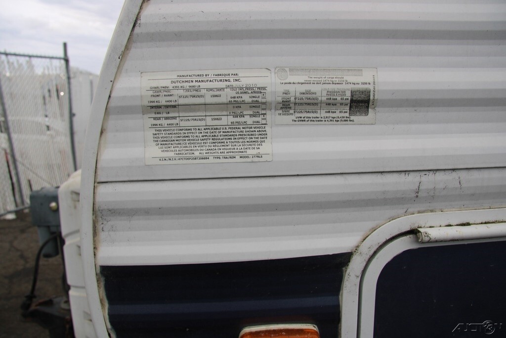 2011 Dutchmen Classic Travel Trailer Travel Trailer