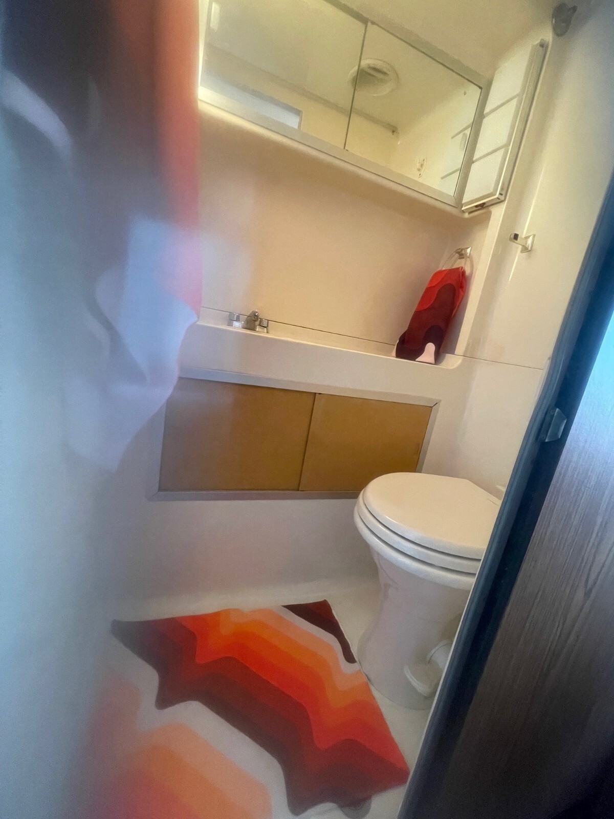 1977 beige GMC GMC motorhome 'Painted Desert Motorhome