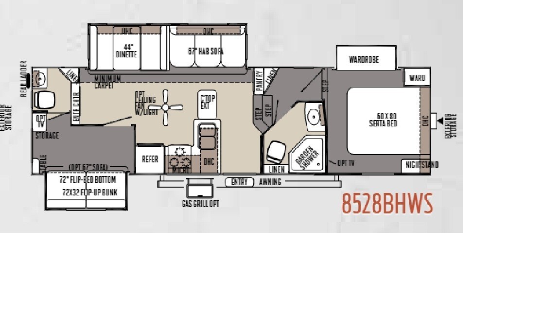 2016 Forest River 8528BHWS