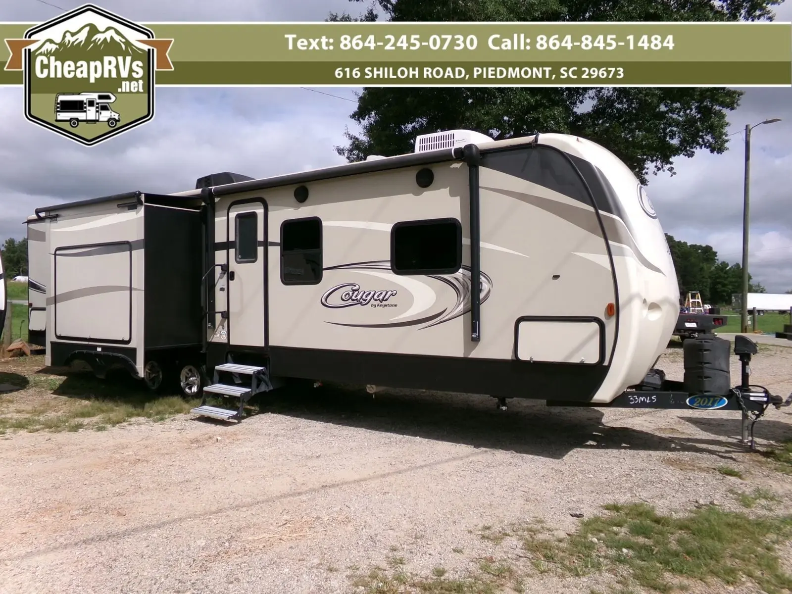 2017 Keystone Cougar 33mls Travel Trailer