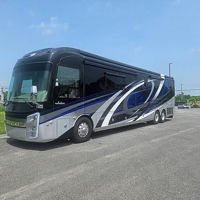 2020 Dark Blue Grey Silver Entegra Coach Anthem Motorized Class A