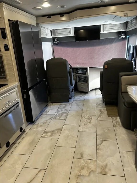 2024 Blue Grey White Black Forest River Berkshire XL Motorized Class A