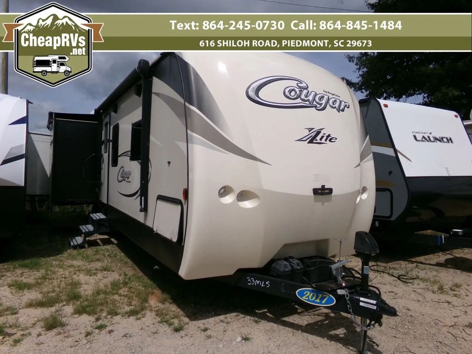2017 Keystone Cougar 33mls Travel Trailer