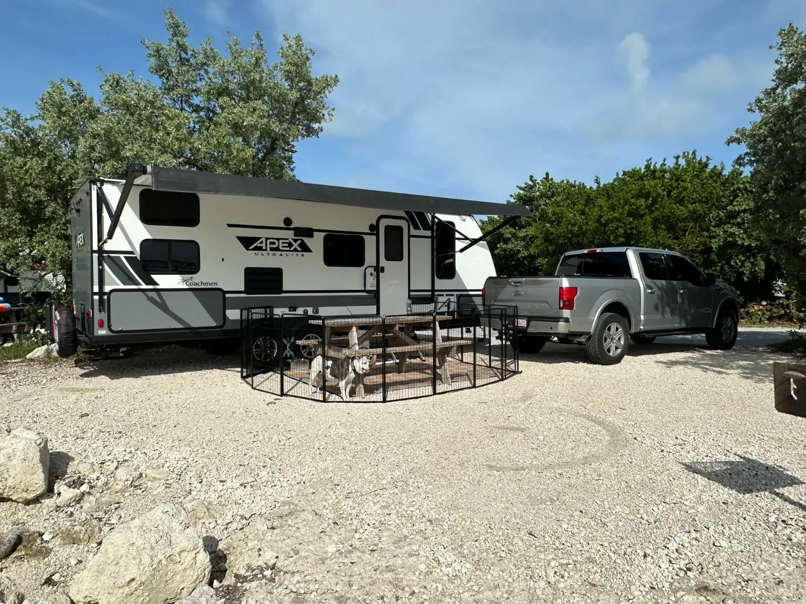 2021 Gray/Black Coachmen Apex Ultra-Lite Camping Trailer