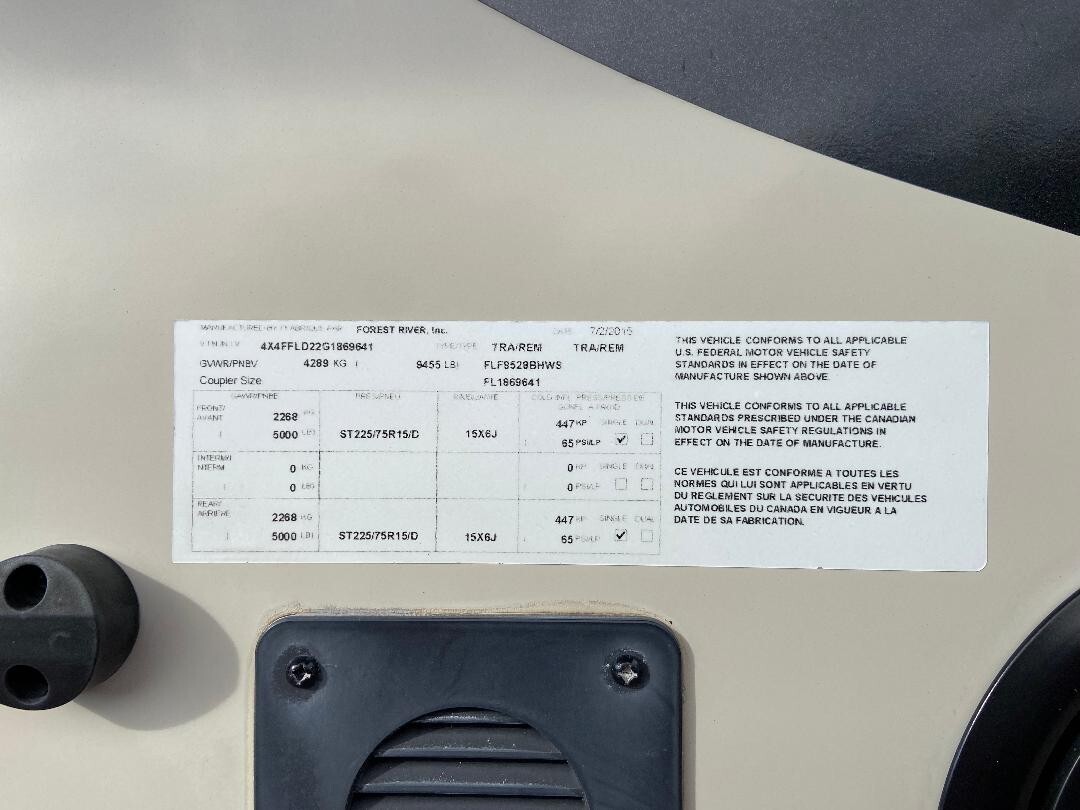 2016 Forest River 8528BHWS
