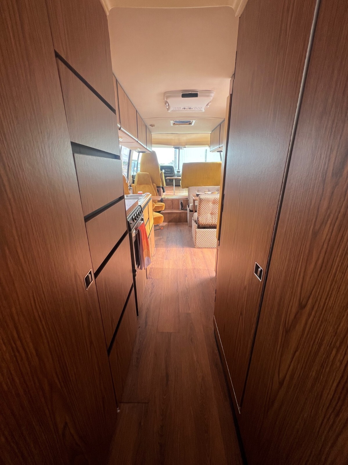 1977 beige GMC GMC motorhome 'Painted Desert Motorhome