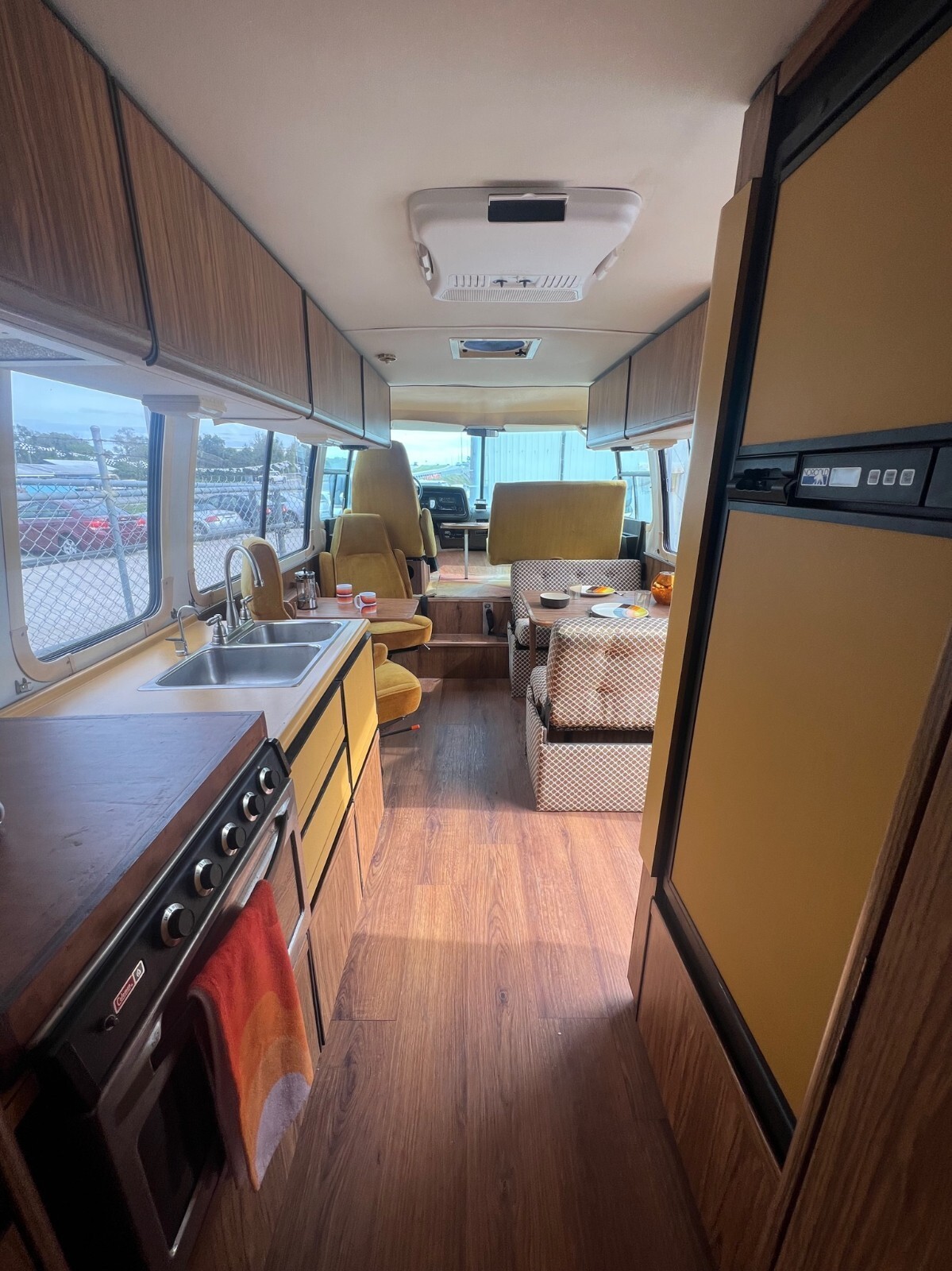 1977 beige GMC GMC motorhome 'Painted Desert Motorhome