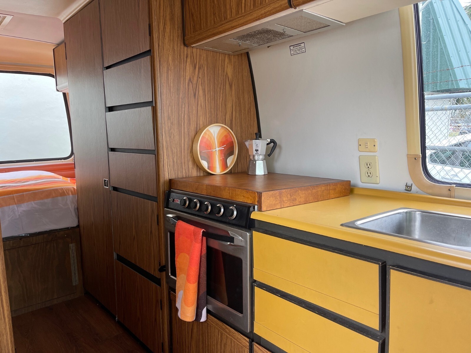 1977 beige GMC GMC motorhome 'Painted Desert Motorhome